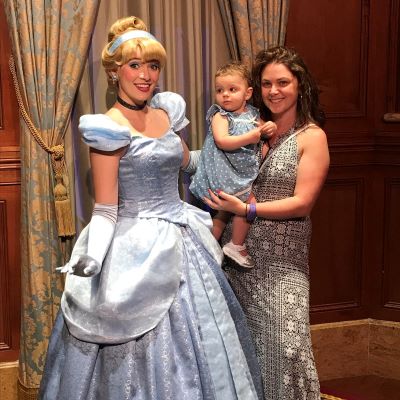 Meeting Cinderella at Magic Kingdom.